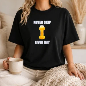 Official Never Skip Liver Day Beer X Dumbbell Gym