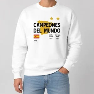 Good Spain Campeones Del Mundo 2010 South Africa And 2026 World Cup Sweater