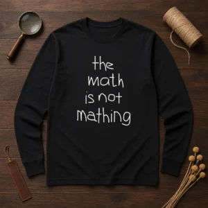 Funny The Math Is Not Mathing Long Sleeve Shirt