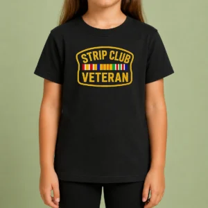 Awesome Hot Strip Club Veteran Logo Kids T-Shirt