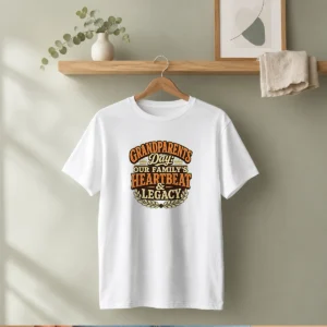 Pretty Grandparents Day Vintage Heartbeat Tribute