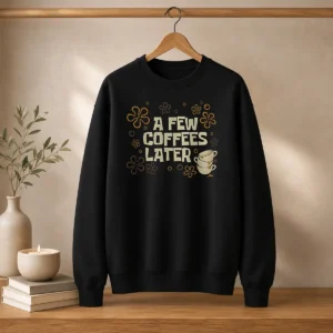 Funny A Few Coffees Later Sweater
