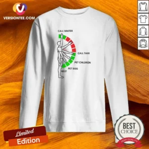 Premium Man Arm Positions Call Waiter Call Taxi Pet Children Pet Dog Rest Sweatshirt