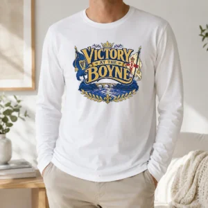 Nice Original Victory At The Boyne Historical Pride Vector Long Sleeve Shirt