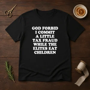 Good God Forbid I Commit A Little Tax Fraud While The Elites Eat Children