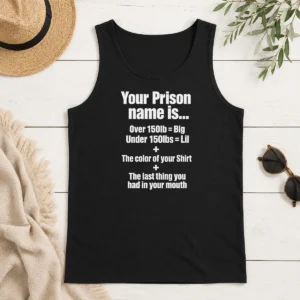 Original Pretty Your Prison Name Is The Last Thing You Had In Your Mouth Tank Top