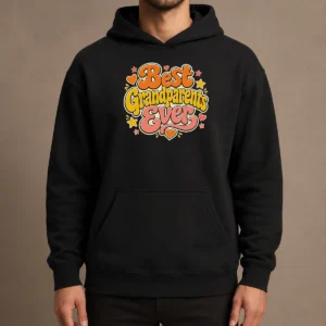 Pretty Best Grandparents Ever Groovy Retro Hoodie