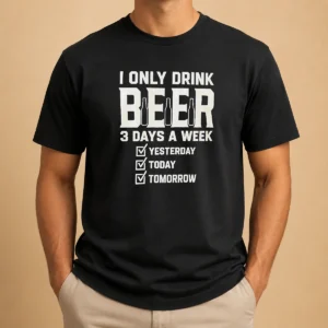 Pretty I Only Drink Beer 3 Days A Week Yesterday Today Tomorrow