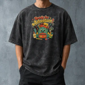 Top Back To School Adventure Vintage Washed T-Shirt