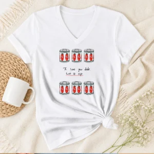 Original The Bear I Love You Dude Let It Rip Tomato Cans V-Neck Shirt