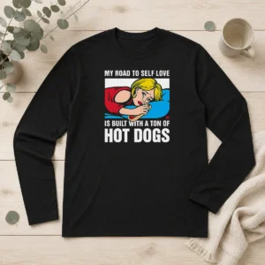 Top Self Love Black Long Sleeve Shirt
