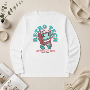 Nice Pretty Retro Tech TV Long Sleeve Shirt