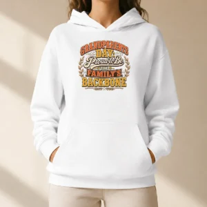 Good Nice Grandparents Day Proud Family Backbone Vintage Hoodie