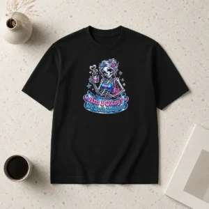 Original Skeleton Girl Halloween Coffee Quote