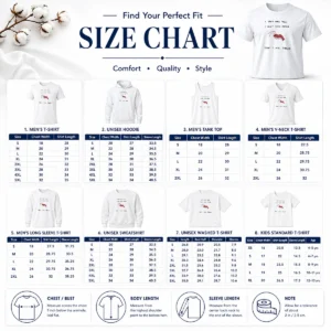 Size chart for Hot Official I Cant Work Today I Cant Even Human Today I Will Shrimp with measurements in inches and cm