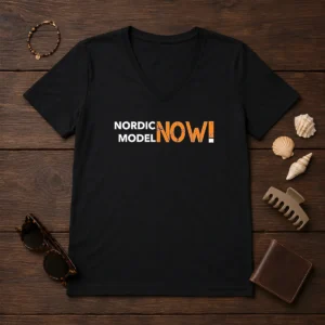 Pretty Nordic Model Now V-Neck Shirt