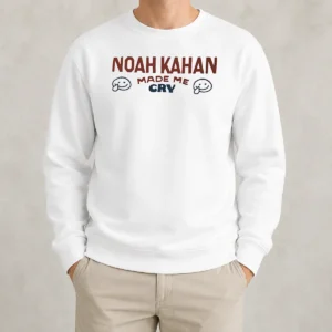 Premium Noah Kahan Made Me Cry Smiley Face Sweater