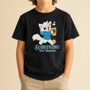 Original Surviving Not Thriving Furry Kids T-Shirt