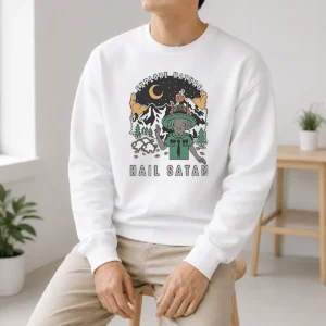 Top Goat Scout Pointing Explore Nature Hail Satan Sweater