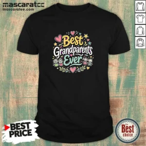 Official Best Grandparents Ever For Grandparents Doodle Typograp