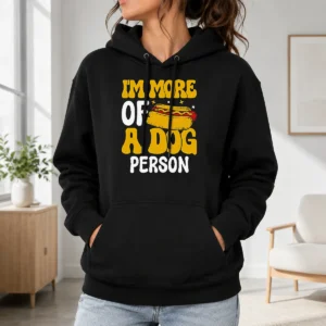 Good Hotdog Lover I'M More A Dog Person Hoodie