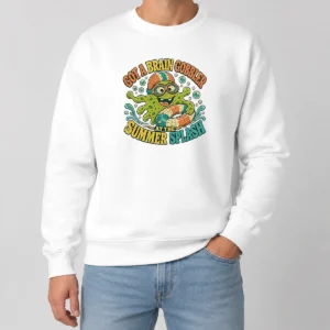 Premium Brain Gobbler Summer Splash Retro Distressed Sweater