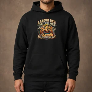 Pretty Vintage Style Labour Day Holiday Hoodie