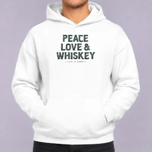 Pretty Peace Love And Whiskey Life Is Good Shirt - Image 5