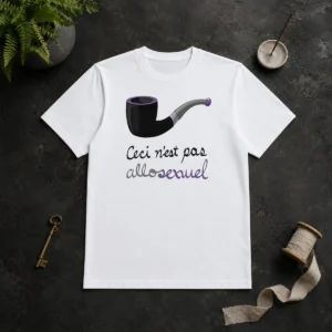 Nice Asexual Pride Rene Magritte Ceci N Est Pas Allosexuel