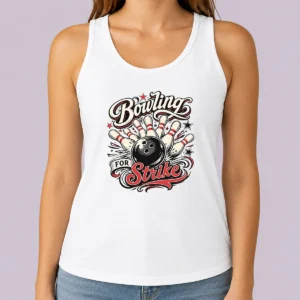 Hot Top Bowling For Strike Tattoo Tank Top