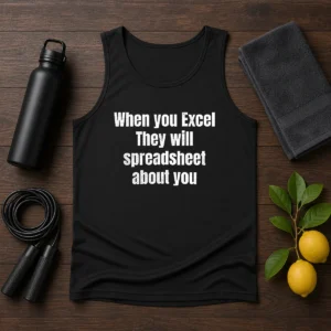 Pretty When You Excel They Will Spreadsheet About You Tank Top
