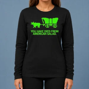 Nice Top You Have Died From American Slad Pixel Long Sleeve Shirt