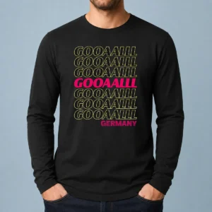 Official Pretty Gooaall! Germany Soccer Apparel For Fans German Long Sleeve Shirt
