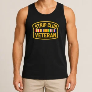 Awesome Hot Strip Club Veteran Logo Tank Top