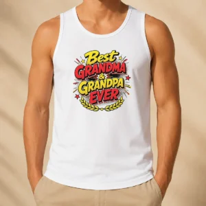 Perfect Pretty Grandparents Day Best Grandma Grandpa Ever Pop Art Tank Top