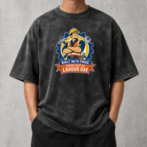 Good Labour Day Proud Worker Vector Shirt For Hardworking Fans Washed T-Shirt