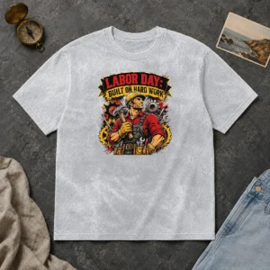 Official Labor Day Celebration Pride Worker Washed T-Shirt