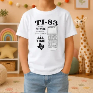 Pretty TI 83 The Most Iconic Graphing Calculator Of All Time Kids T-Shirt