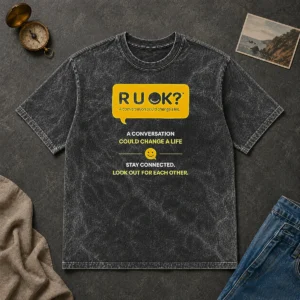Nice R U OK Conversation Could Change A Life Washed T-Shirt