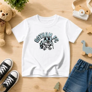 Pretty Kid'S Gotham FC Soccer Player Grey Kids T-Shirt