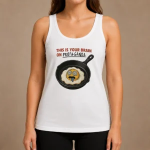 Original Fried Egg This Is Your Brain On Propaganda Tank Top
