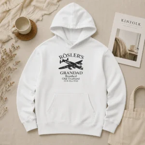 Top Awesome Roslers Grandad Bombed Old Trafford 1941 Hoodie