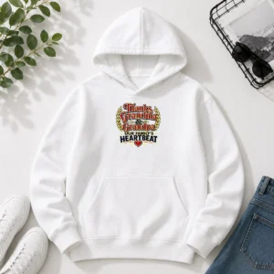 Pretty Grandparents Day Typography Thanks For Family Gratitud Hoodie