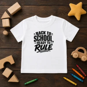 Official Back To School Ready To Rule Silhouette Kids T-Shirt