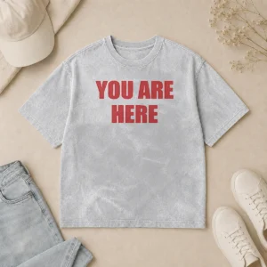 Happy Pretty Cruz Beckham You Are Here Washed T-Shirt