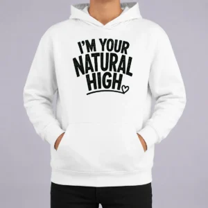 Official Dopamine Love Quote Line Art For Couples Hoodie in soft fabric with front pocket and drawstring hood