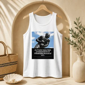 Funny Pretty Joe Frazier Statue Finds Permanent Home At Philadelphia Museum Of Art'S Tank Top