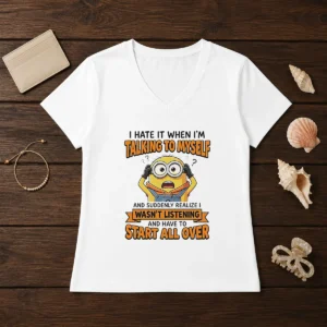 Awesome Minion Despicable Me I Hate It When I Am Talking To Myself And Suddenly Realize I Wasn'T Listening Tank Top