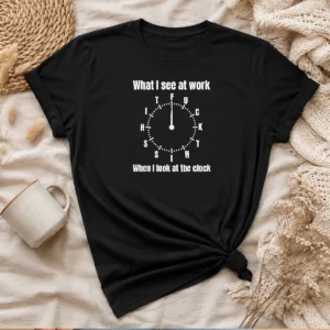 Funny What I See At Work When I Look At The Clock Fuck This Shit