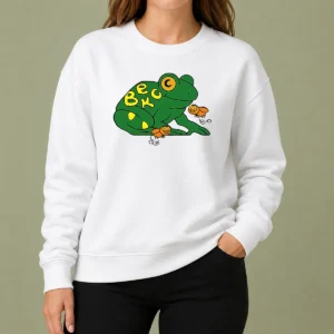 Funny Beck Frog With Flies Alternative Rock Indie Music Sweater